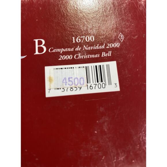 Lladro Angels Christmas Bell Ornament 2000 Babys First Christmas Orig Box Signed - Picture 10 of 10